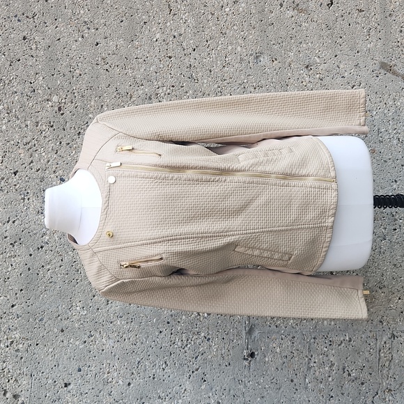 CALVIN KLEIN faux leather moto jacket - Picture 1 of 14